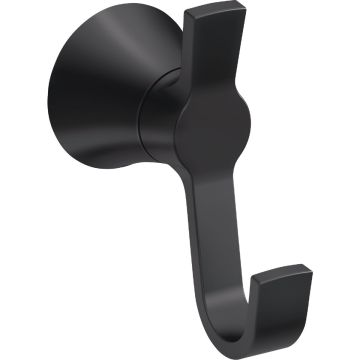 Moen Mikah Matte Black Single Robe Hook
