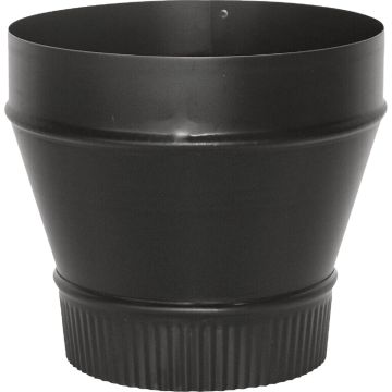Imperial 6 In. x 5 In. 24 Ga. Thick Wall Black Reducer