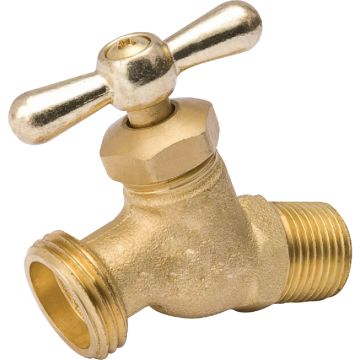 ProLine 1/2 In. MIP X Male Hose Thread No-Kink Hose Bibb