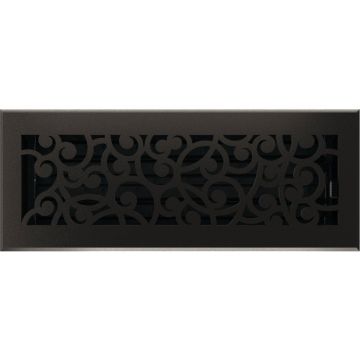Imperial Wonderland 4 In. x 12 In. Cast Iron Steel Floor Register