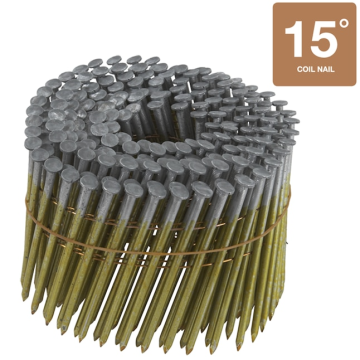 Metabo HPT 3-1/4" x 0.131" 15 -Degree 12d Hot-dipped Galvanized Smooth Shank Collated Framing nails 2400-Per Box