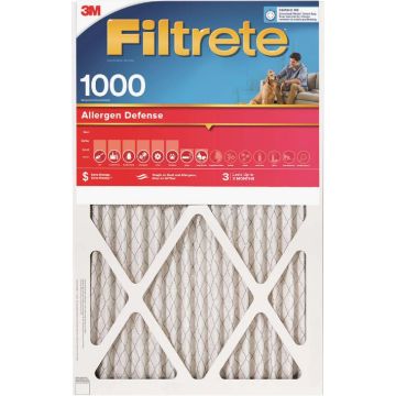 Filtrete 12 In. x 20 In. x 1 In. 1000/1085 MPR Allergen Defense Furnace Filter, MERV 11