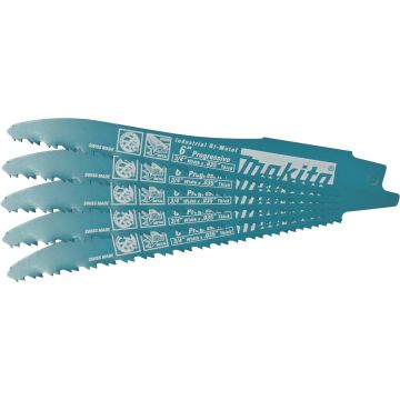 Makita 6" Recipro Saw Blade Progressive 5-Pack