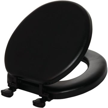 Bemis Mayfair Round Closed Front Premium Soft Black Toilet Seat