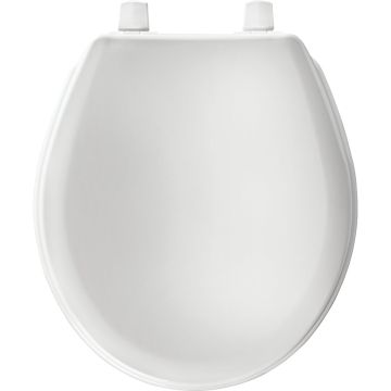 Bemis Mayfair Round White Plastic Toilet Seat