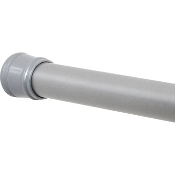 Zenith Zenna Home Straight 41 In. To 72 In. Adjustable Tension Shower Rod in Brushed Chrome