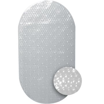 Zenith Zenna Home 15-7/10 In. x 27-1/2 In. Clear Bath Mat