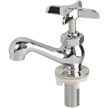 B&K Chrome 1.2 GPM Heavy-Duty Single Hole Basin Faucet