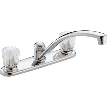 Delta Classic Series 2-Handle Knob Kitchen Faucet, Chrome