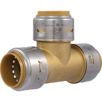 SharkBite 1 In. x 1 In. x 1 In. Brass Push-to-Connect Tee