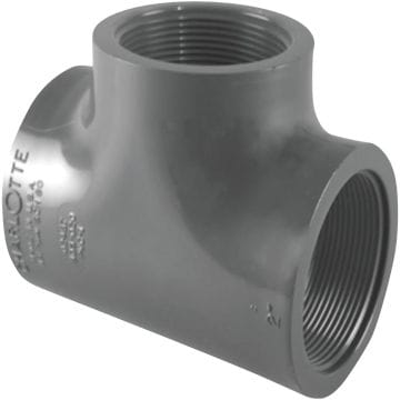 Charlotte Pipe 1 In. FIP Schedule 80 PVC Tee