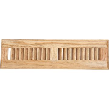 Home Impressions 2-1/4 In. x 12 In. Light Oak Floor Register