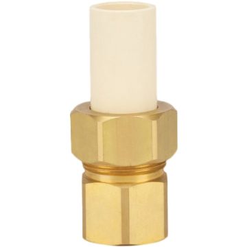 Homewerks 1/2 In. Slip x 1/2 In. FIP CPVC Transition Brass Union