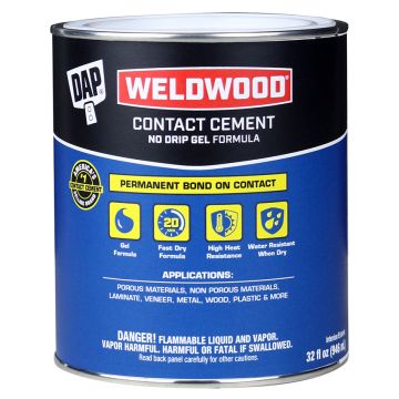 Dap Contact Cement Gel Qt