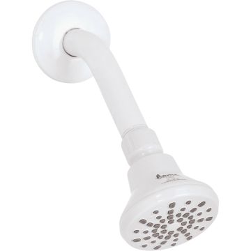 Home Impressions 1-Spray 1.8 GPM Fixed Shower Head, White