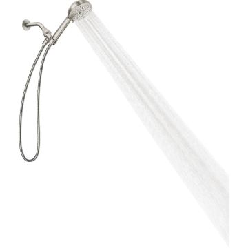 Moen Hydro Energetix 7-Spray Wall Mount Handheld Shower Head, Spot Resistant Brushed Nickel