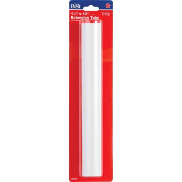 Do it Best 1-1/2 In. x 12 In. White Plastic Extension Tube