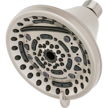 Oxygenics PowerMax 9-Spray 1.8 GPM Fixed Shower Head, Brushed Nickel