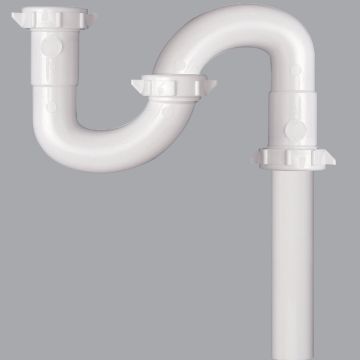 Do it Best 1-1/4 In. x 1-1/4 In. White Plastic S-Trap