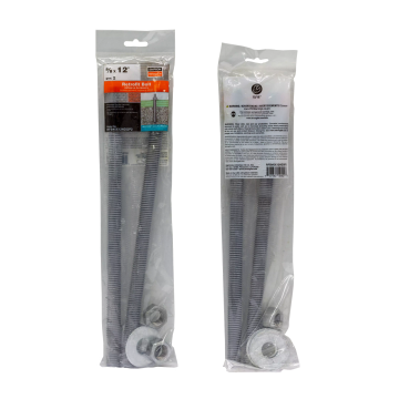 Image of Simpson Strong-Tie RFB#5X12HDGP2 RFB 5/8 in. x 12 in. Hot-Dip Galvanized Retrofit Bolt (2-Qty) (Pack of 5)