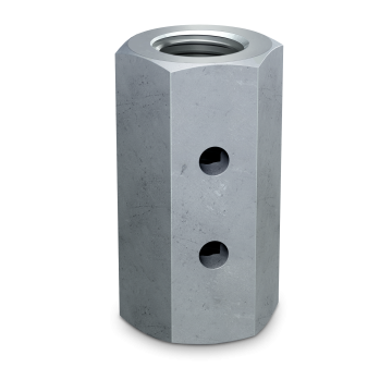 Image of Simpson Strong-Tie CNW5/8 CNW 5/8 in. Coupler Nut with Witness® Hole