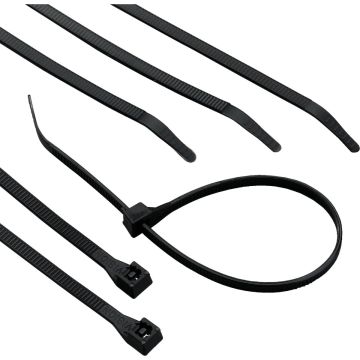 Gardner Bender 11 In. x 0.17 In. Black Nylon Ultra Violet Cable Tie (8-Pack)