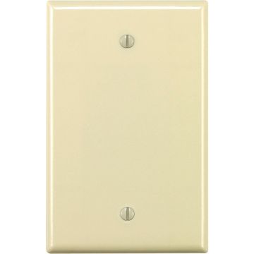 Leviton 1-Gang Midway Thermoset Blank Wall Plate, Light Almond