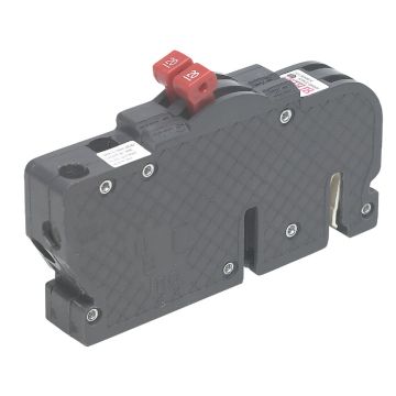 Connecticut Electric 15A/15A Twin Single-Pole Standard Trip Packaged Replacement Circuit Breaker For Zinsco