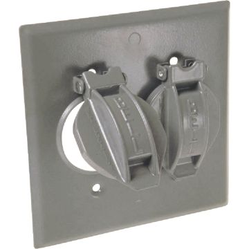 2gang Gray Outdoor Cover