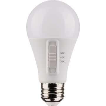 Satco 75W Equivalent 3CCT-Selectable A19 Traditional LED Light Bulb (4-Pack)
