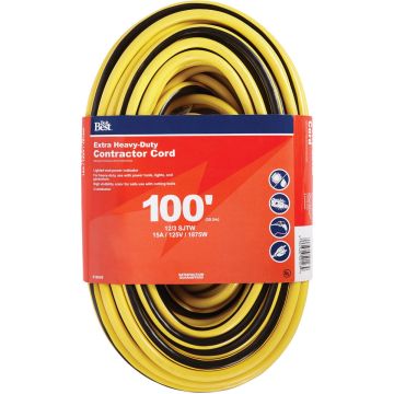 Master Electrician 100 Ft. 12/3 Extra Heavy-Duty Contractor Extension Cord
