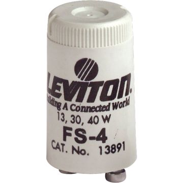 Leviton 13W/30W/40W 2-Pin T8 FS-4 Fluorescent Starter