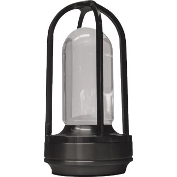 Westek Amerelle Bristol Matte Black Rechargeable Indoor/Outdoor LED Lamp