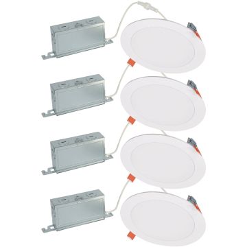 Halo 6 In. 900 Lm. 5CCT Canless LED Light (4-Pack)