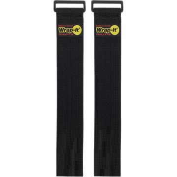 Wrap-It Storage Super-Stretch 24 In. x 2 In. Elastic Hook & Loop Cinch Straps (2-Pack)