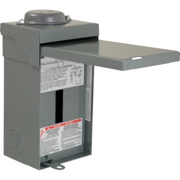 Square D QO 70A 2-Space 4-Circuit Raintight Main Lug Load Center