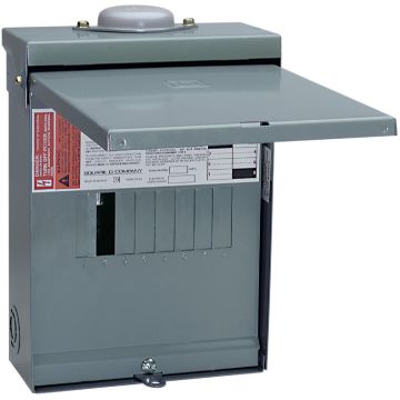 Square D QO 100A 6-Space 12-Circuit Raintight Main Lug Load Center