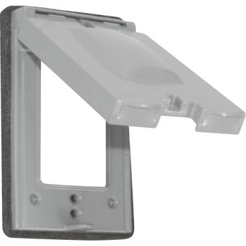 Southwire 10-In-1 Single Gang Multi-Use Gray Weatherproof Cover