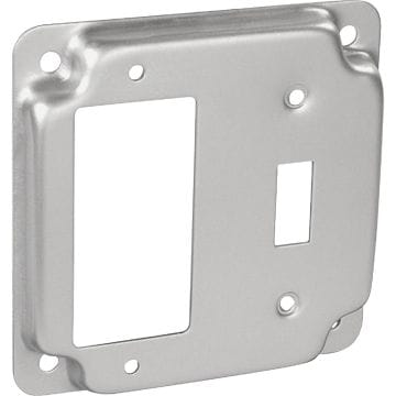 Southwire GFI Outlet and Toggle Switch 4 In. x 4 In. Square Device Cover