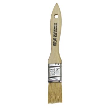 1" White Natural Bristle Bru