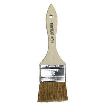 2" White Natural Bristle Bru