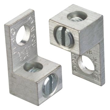 Southwire #14 SOL/STR to #4 STR Single 1/4 In. Hole Mount Dual Rated Mechanical Lug (2-Pack)
