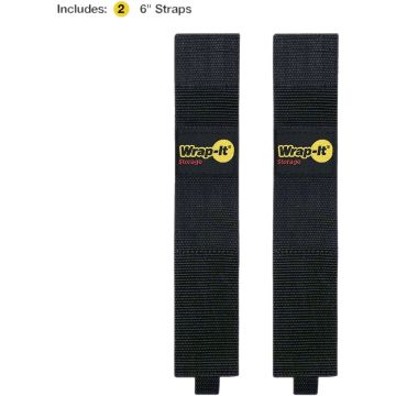 Wrap-It Storage Twin-Straps 16 In. Dual Ended Hook & Loop Hanging Strap (2-Pack)
