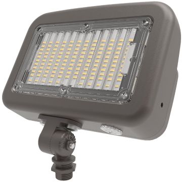 Halo Bronze Dusk To Dawn LED Commercial Outdoor Area Light Fixture, 8000 Lm.