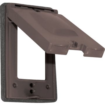 Southwire 10-In-1 Single Gang Multi-Use Bronze Weatherproof Cover