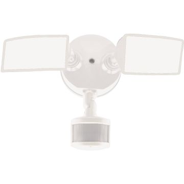 Halo Lumen Selectable White Square Head Motion Activated LED Floodlight Fixture