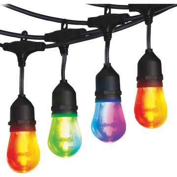 Energizer 24 Ft. Smart Multi Color White Patio String Lights