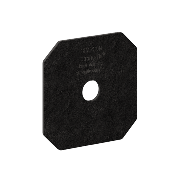 Image of Simpson Strong-Tie APVDW56 Outdoor Accents® Avant Collection™ Z-MAX®, Black Powder-Coated Decorative Washer (Pack of 2880)