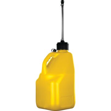 Plastic Product Formers 5.5 Gal. Square Plastic Multi-Purpose Utility Jug, Yellow