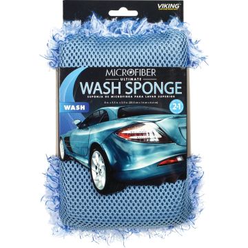 Viking 5-1/2 In. W x 8 In. L x 2-1/2 In. D 2N1 Ultimate Car Wash Sponge